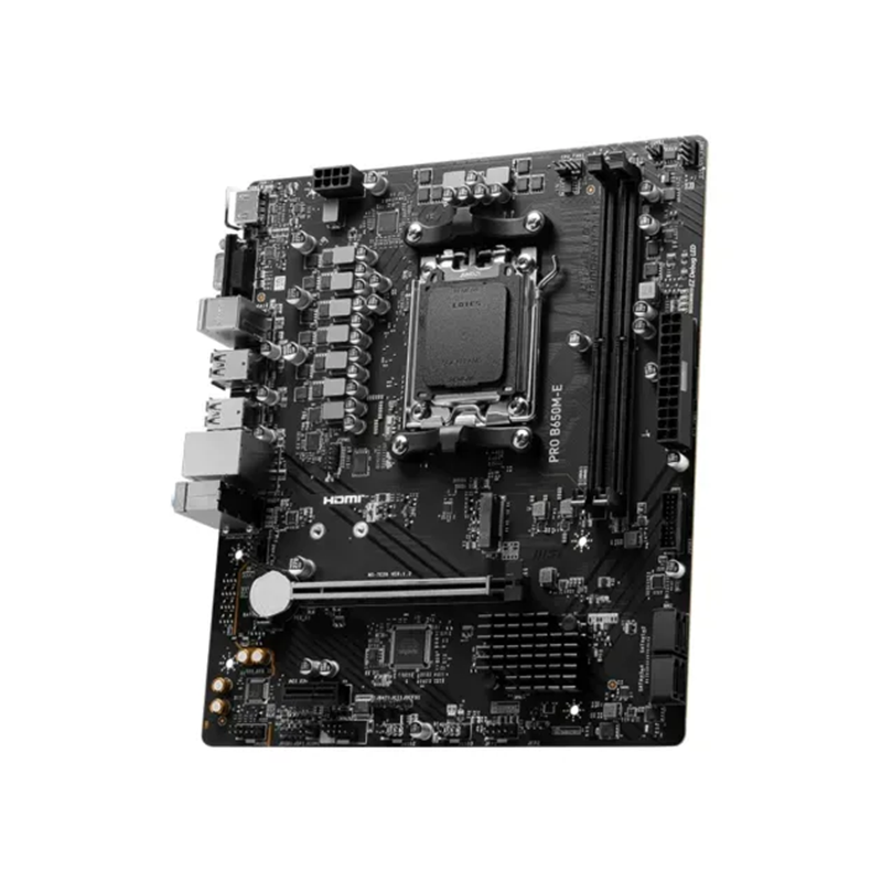 MSI PRO B650M-E AM5 Micro ATX Motherboard - official view 3