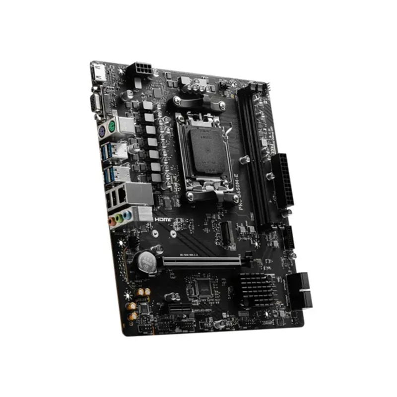 MSI PRO B650M-E AM5 Micro ATX Motherboard - official view 4