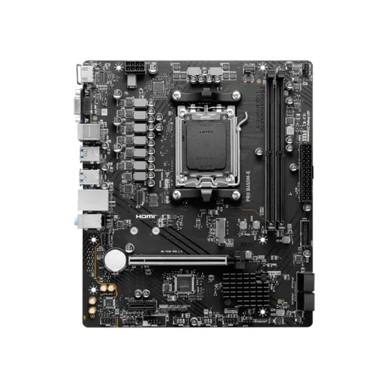 MSI PRO B650M-E AM5 Micro ATX Motherboard - official view 2