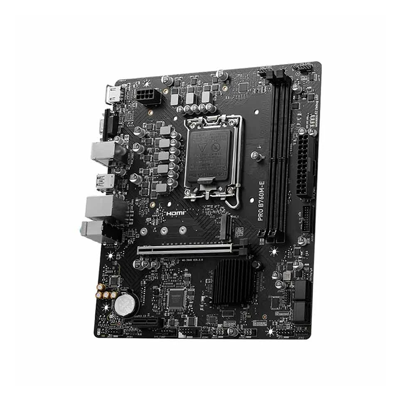 MSI PRO B760M-E DDR5 ATX Motherboard - official view 4