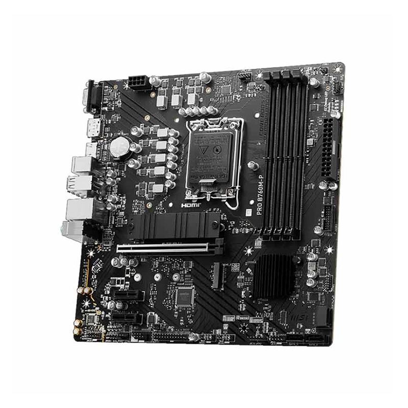 MSI PRO B760M-P DDR5 ATX Motherboard - official view 4