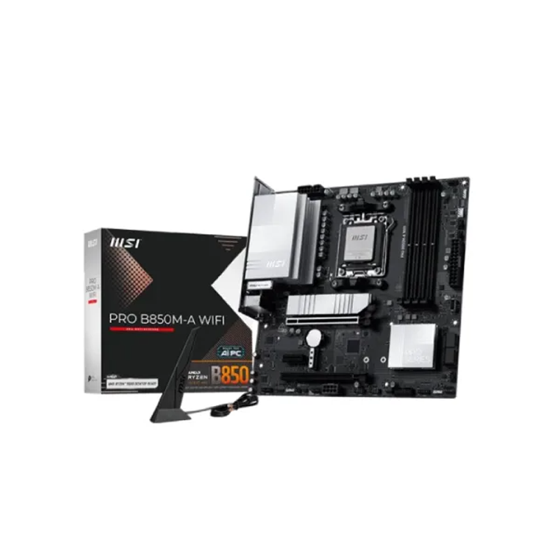 MSI PRO B850M-A WIFI AM5 Micro ATX Motherboard