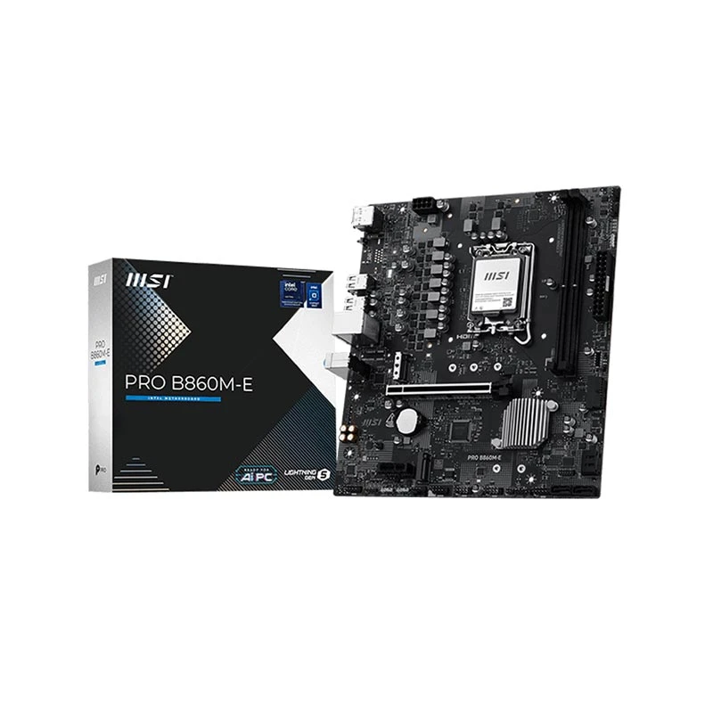 Msi PRO B860M-E DDR5 Intel Core Ultra LGA1851 Micro-ATX Motherboard