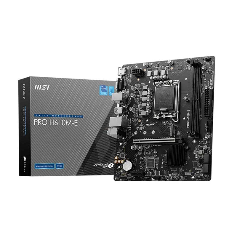 Msi PRO H610M-E DDR5 Intel Motherboard