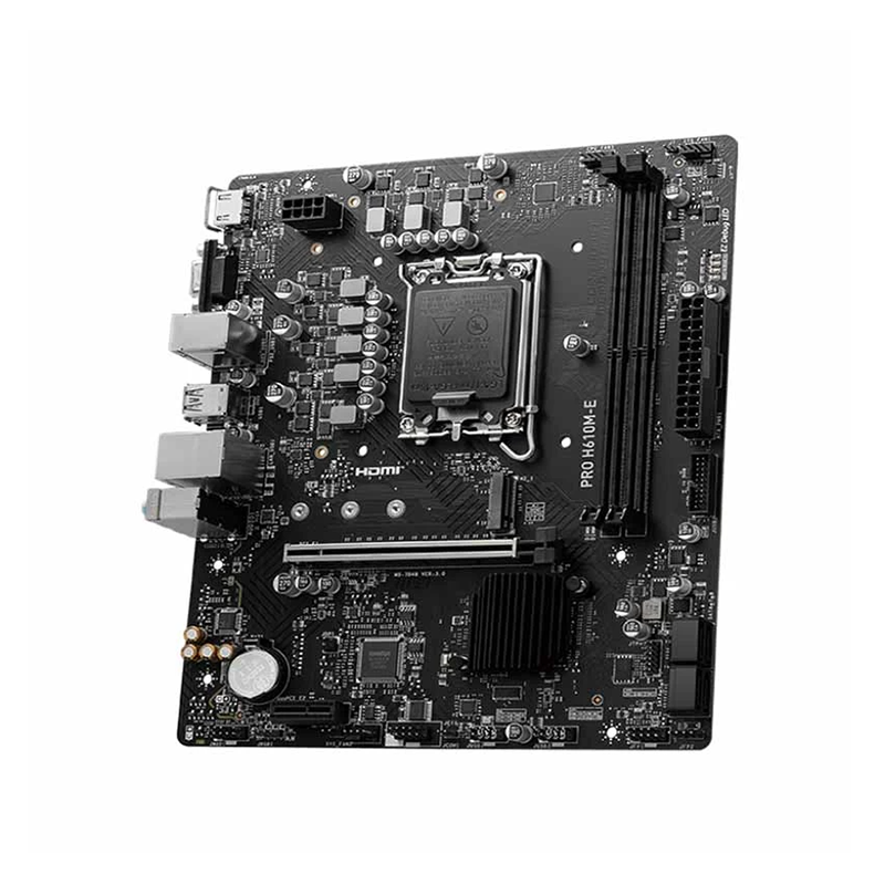 MSI PRO H610M-E DDR5 Intel Micro ATX Motherboard - official view 4