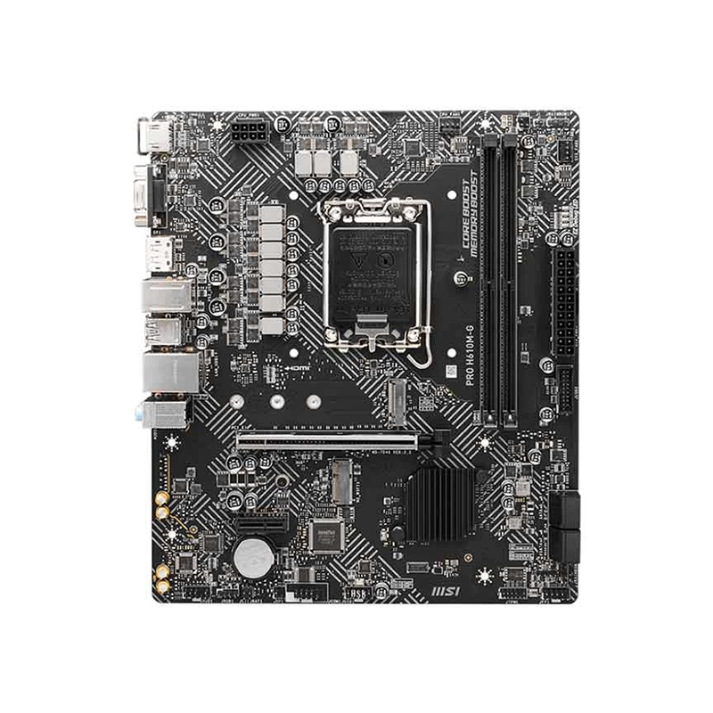 MSI PRO H610M-G DDR5 Intel Micro ATX Motherboard - official view 2