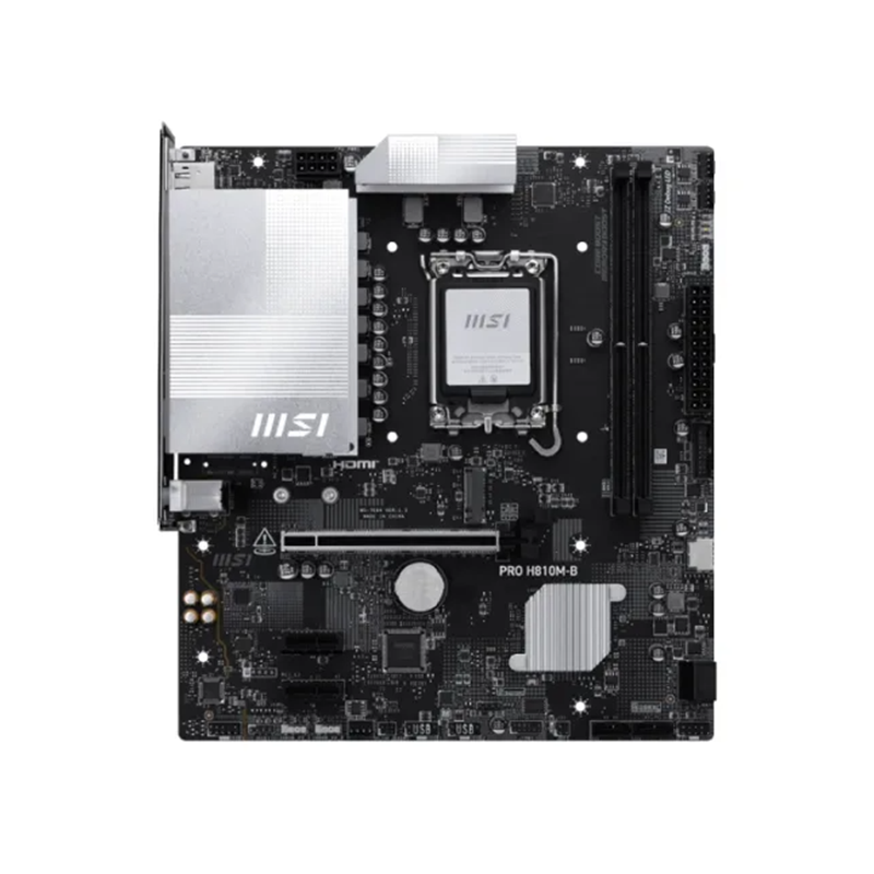 MSI PRO H810M-B DDR5 LGA1851 Micro ATX Motherboard - official view 2