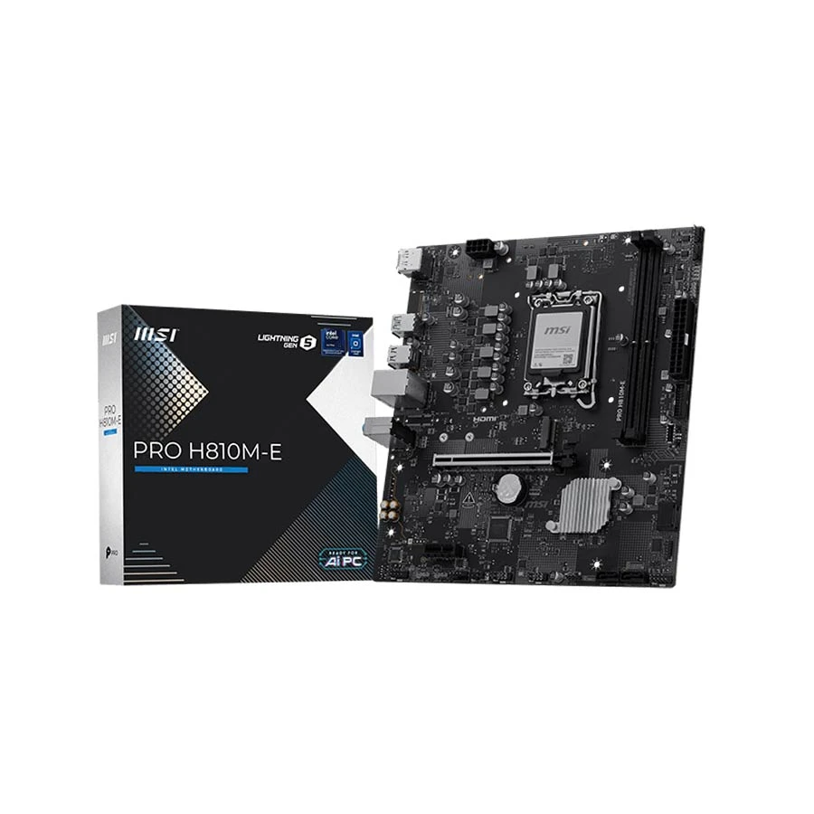 Msi PRO H810M-E DDR5 (Intel Core Ultra LGA1851 Socket) Motherboard