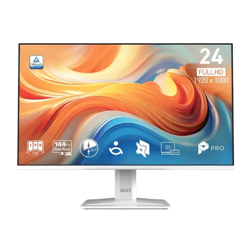 MSI PRO MP243W E14 23.8" 144Hz IPS FHD White Business Monitor