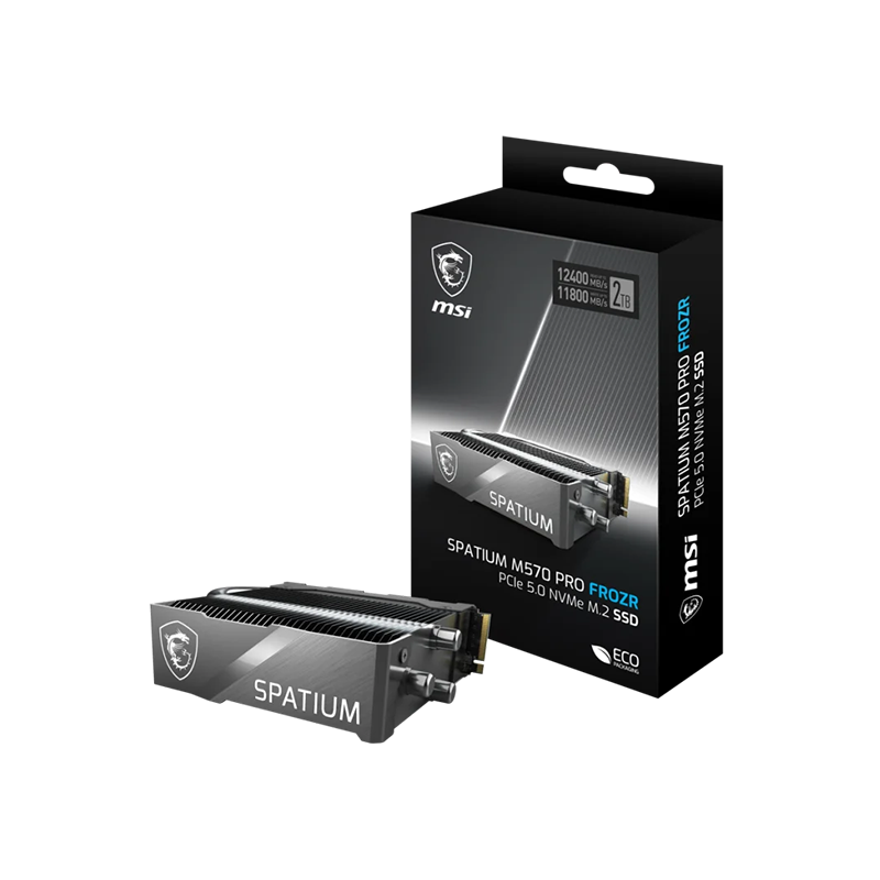 MSI SPATIUM M570 PRO FROZR 2TB PCIe 5.0 M.2 NVMe SSD