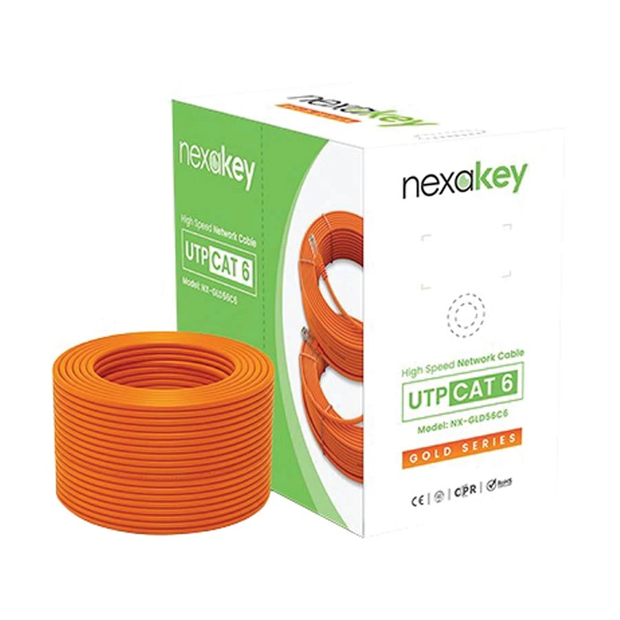 NexaKey NX-GLD56C6 Cat-6 UTP, 305 Meter, Network Cable #NX-GLD56C6