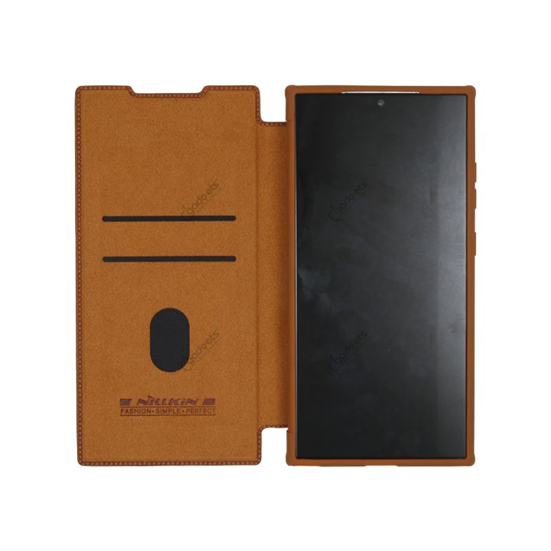 Nillkin Qin Prop Leather Case with Lens Protection for Galaxy S24 Ultra - official view 4