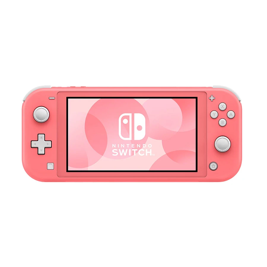 Nintendo Switch Lite Coral Gaming Console With Built-In Control Pad