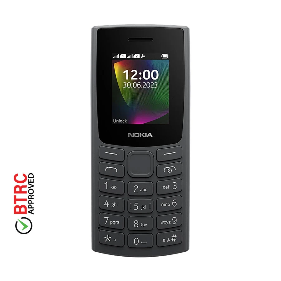 Nokia 106 DS (2023) Charcoal Feature Phone (Dual Sim)