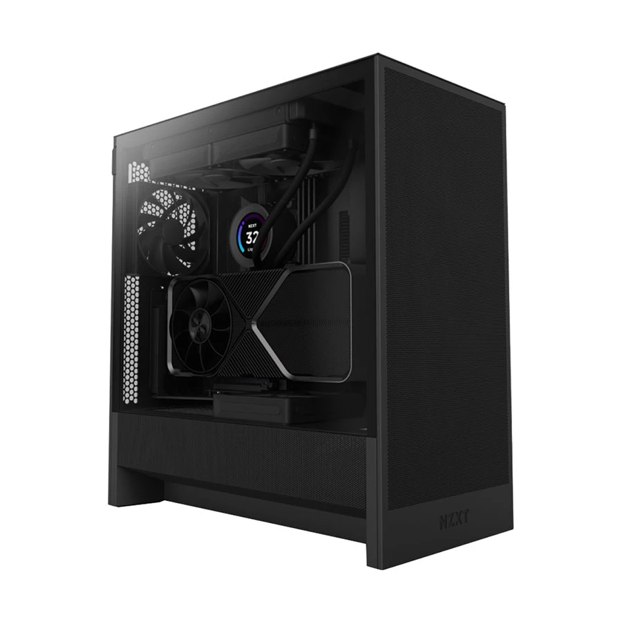 NZXT H5 Flow Mesh Mid Tower ATX Gaming Desktop Casing #CC-H52FB-01