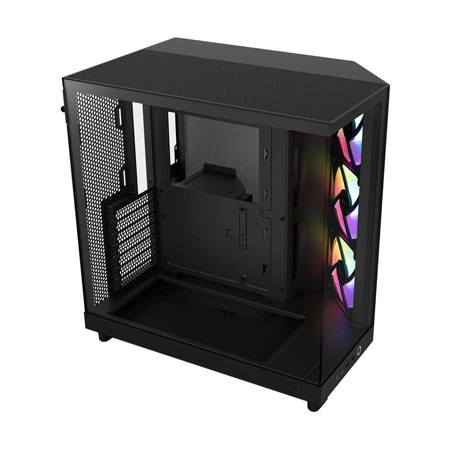 NZXT H6 Flow RGB Mid Tower ATX Gaming Desktop Case #CC-H61FB-R1