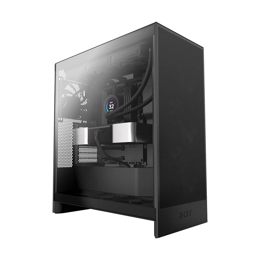 NZXT H7 Flow Mesh Mid Tower (Tempered Glass Side Window) ATX Gaming Desktop Case #CM-H72FB-01