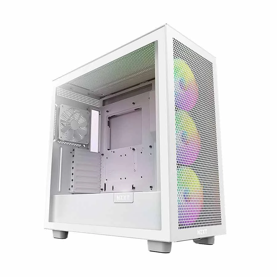 NZXT H7 Flow RGB (2023) Mid Tower ATX Gaming Desktop Case #CM-H71FW-R1