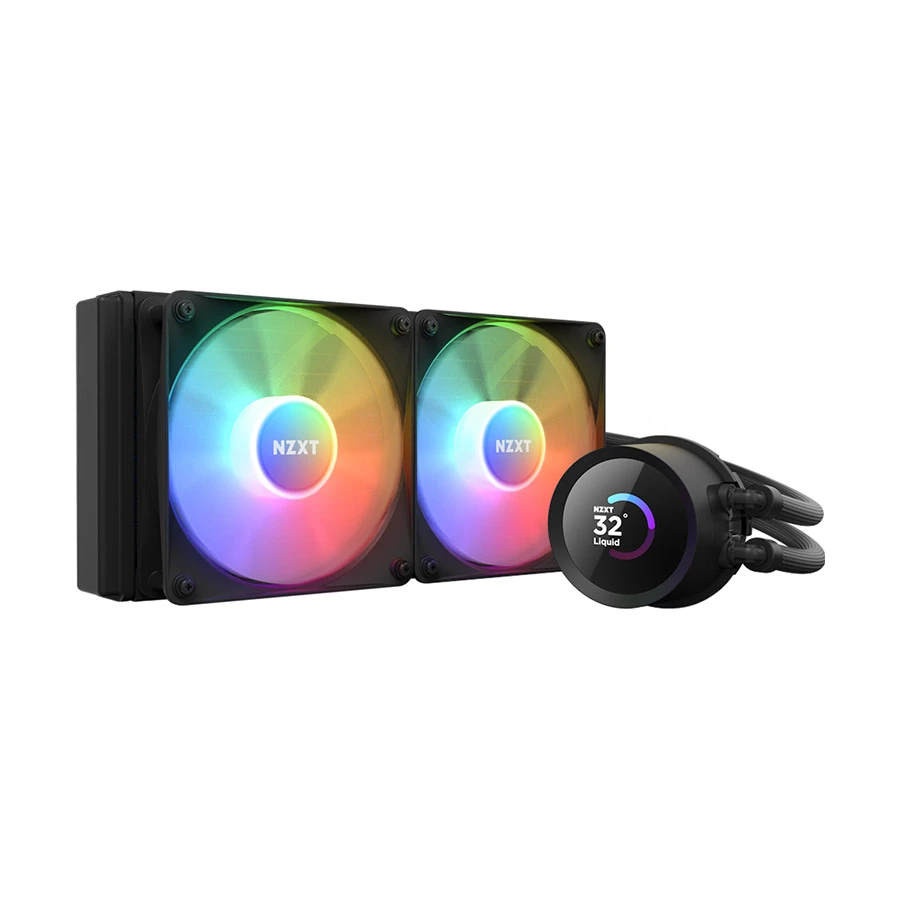 NZXT Kraken 240 RGB 240mm AIO Liquid CPU Cooler with LCD Display #RL-KR240-B1