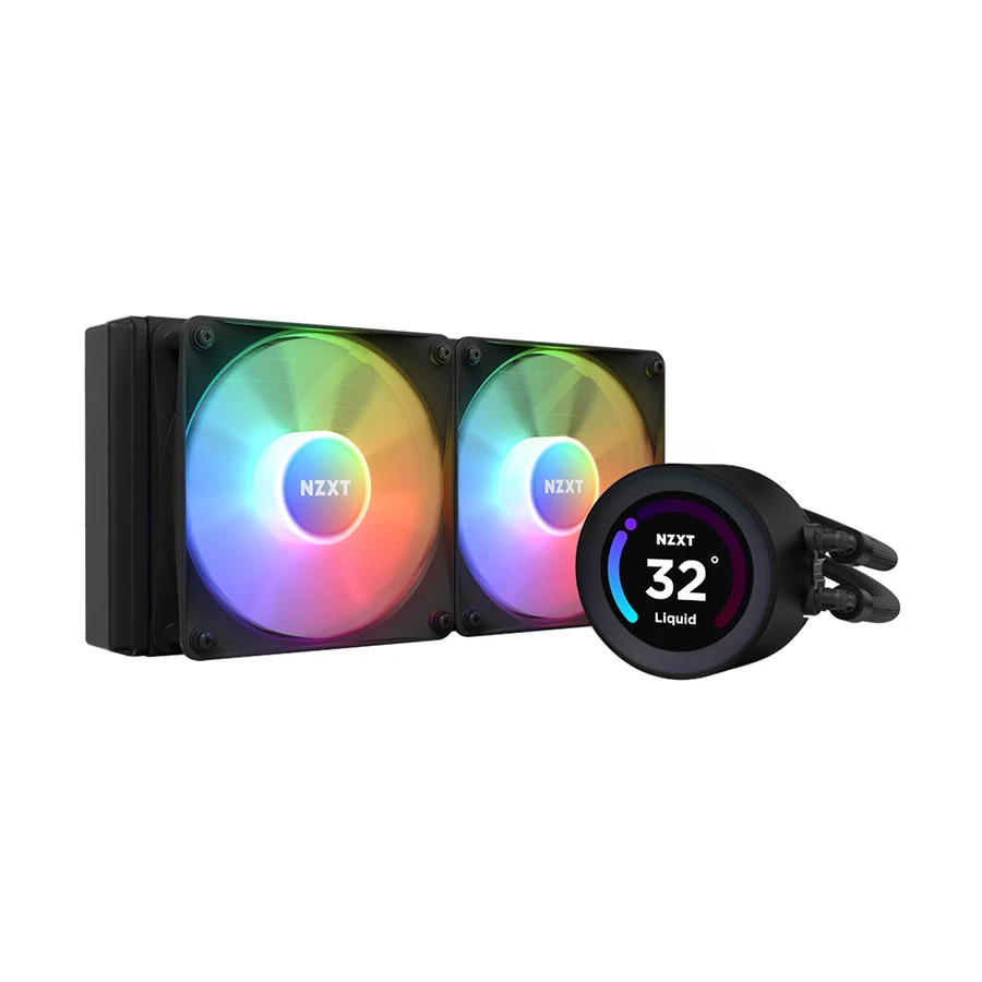NZXT Kraken Elite 240 RGB (2023) AIO Liquid CPU Cooler with LCD Display #RL-KR24E-B1