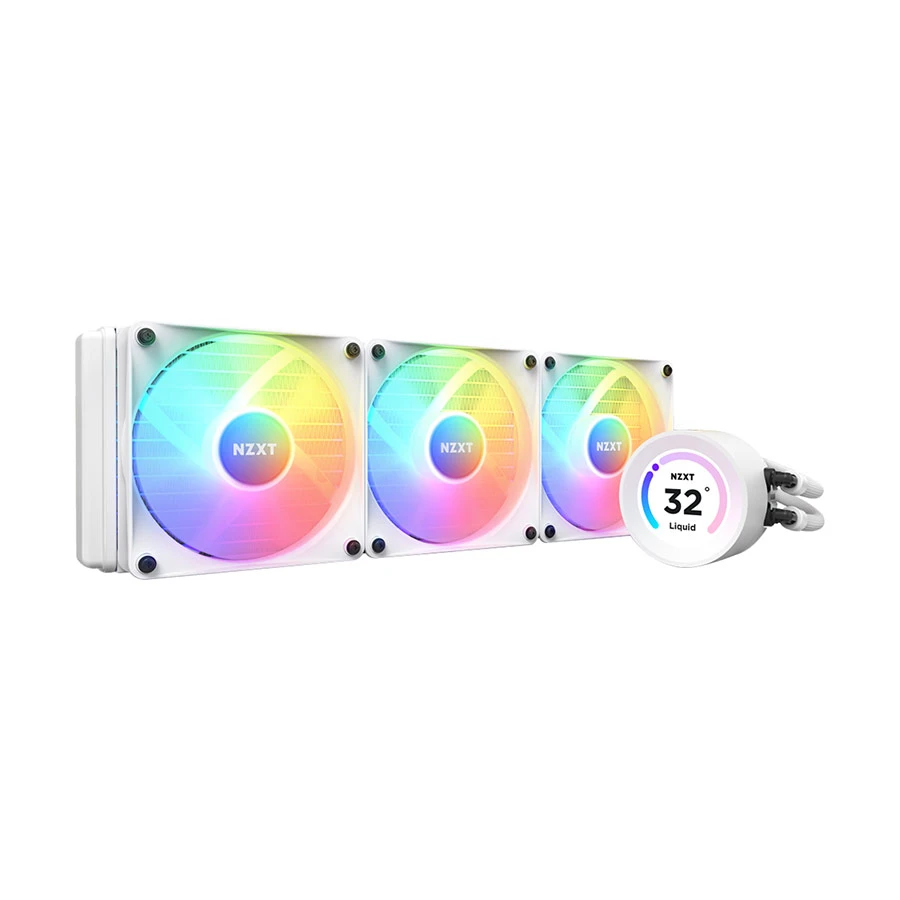 NZXT Kraken Elite 360 RGB (2023) 360mm AIO Liquid CPU Cooler with LCD Display #RL-KR36E-W1