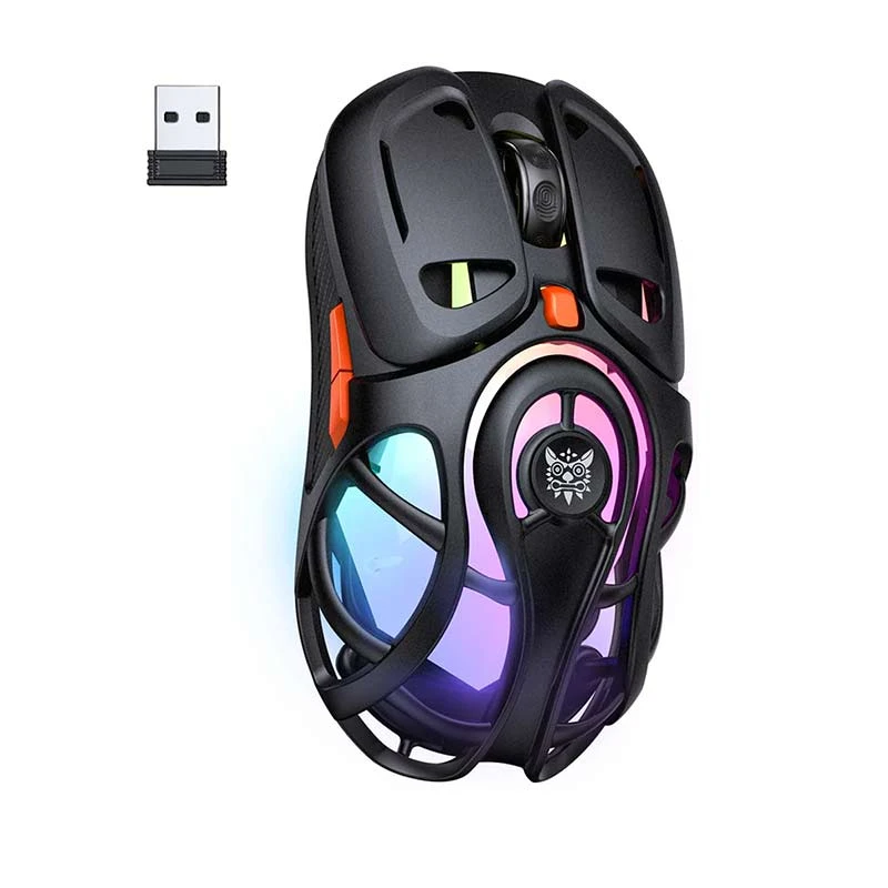 ONIKUMA DM02 Lightweight Honeycomb RGB Tri Mode Wireless Gaming Mouse