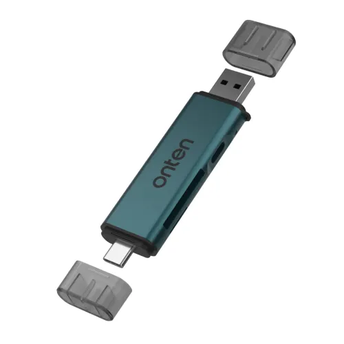 Onten CR538S USB-C & USB-A Card Reader with USB-C Hub