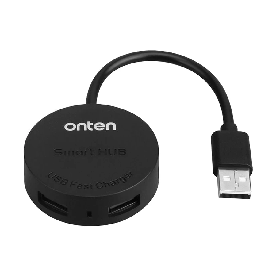 Onten OTN-5208 USB Male to Quad USB Female HUB #OTN-5208