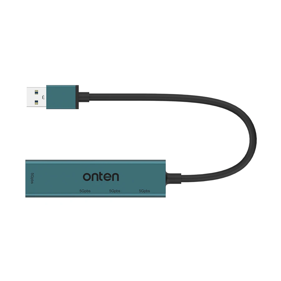 Onten OTN-5222 USB Male to Quad USB Female USB HUB #OTN-5222