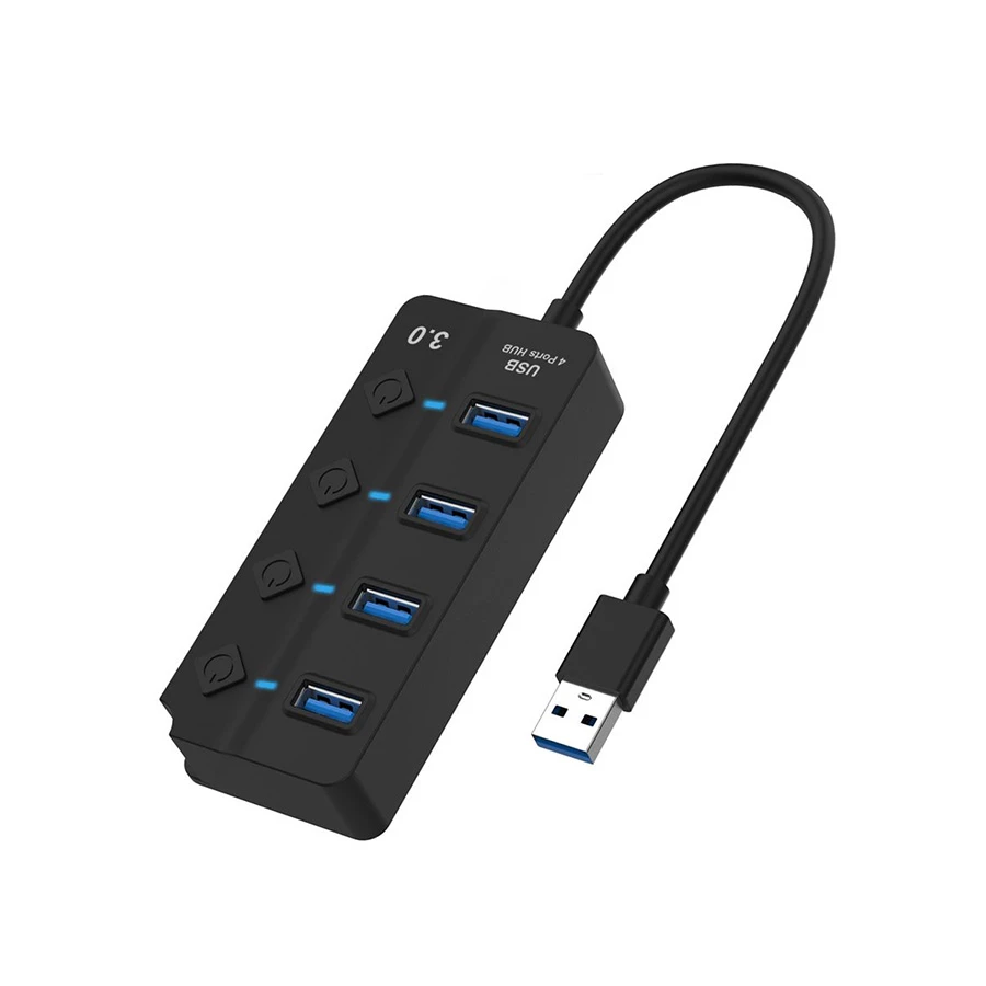 Onten OTN-5301 USB Male to Quad USB Female Hub #OTN-5301