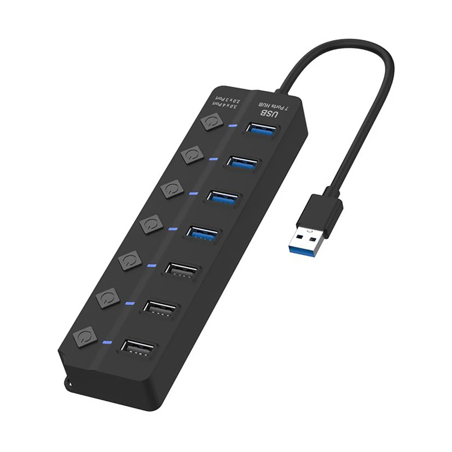 Onten OTN-5307 USB Male to 7 USB Female Hub #OTN-5307