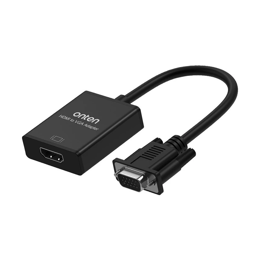Onten OTN-7557A HDMI Female to VGA Male Converter with Audio #OTN-7557A