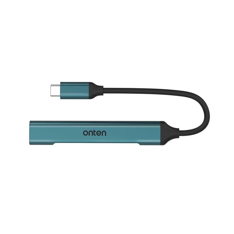 Onten OTN-9701 USB-C Male to Quad USB Female Hub #OTN-9701