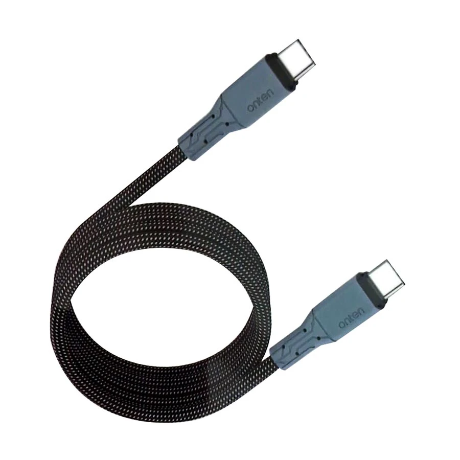 Onten OTN-CC303 100W 1M USB-C to USB-C & Gray Retractable Magnetic Cable