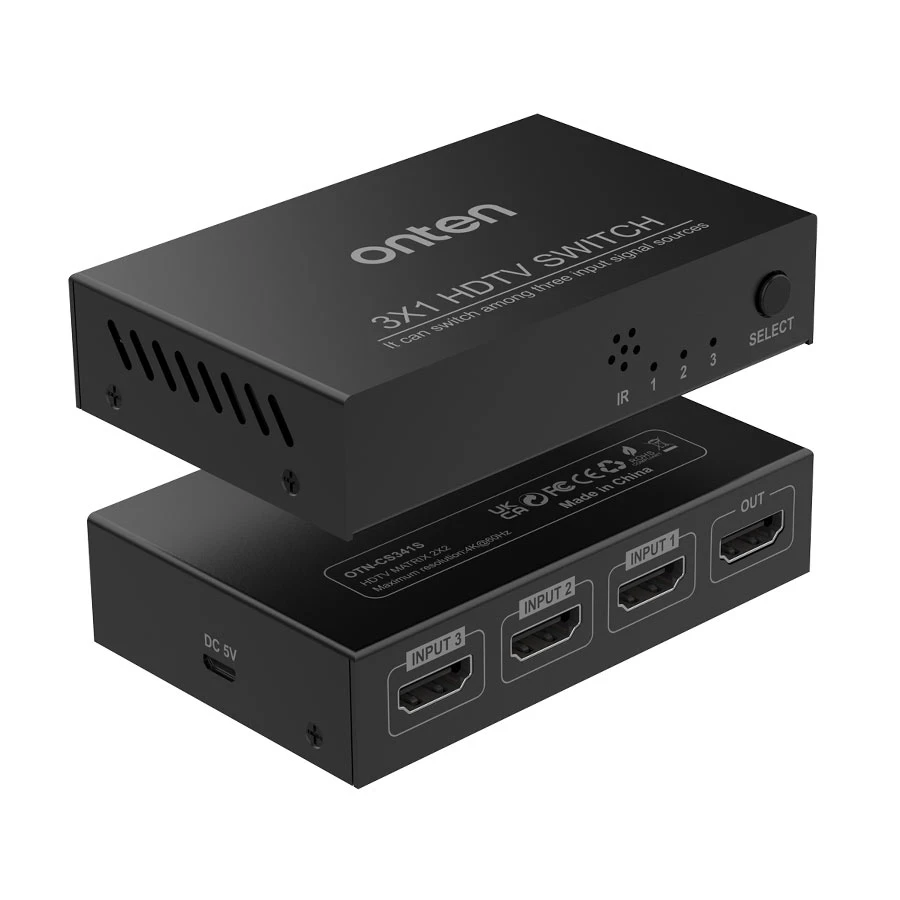 Onten OTN-CS341 HDMI Female to Female Switcher
