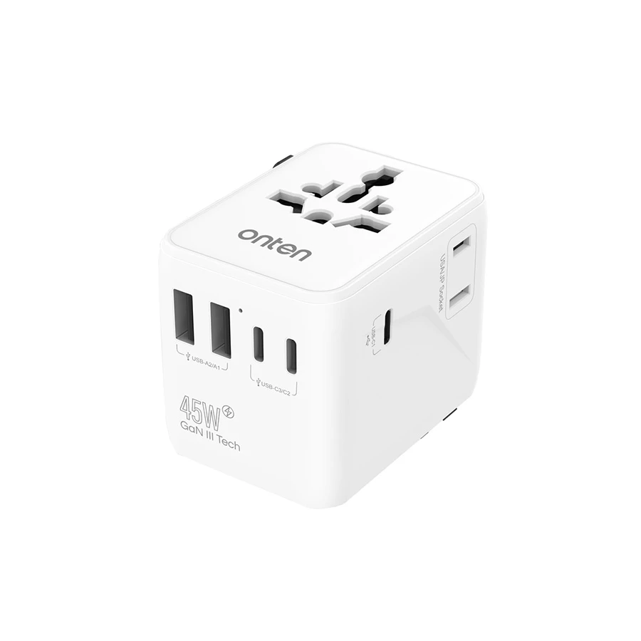 Onten OTN-CW83 45W Dual USB & Tri USB-C Universal Travel Charger / Charging Adapter #OTN-CW83