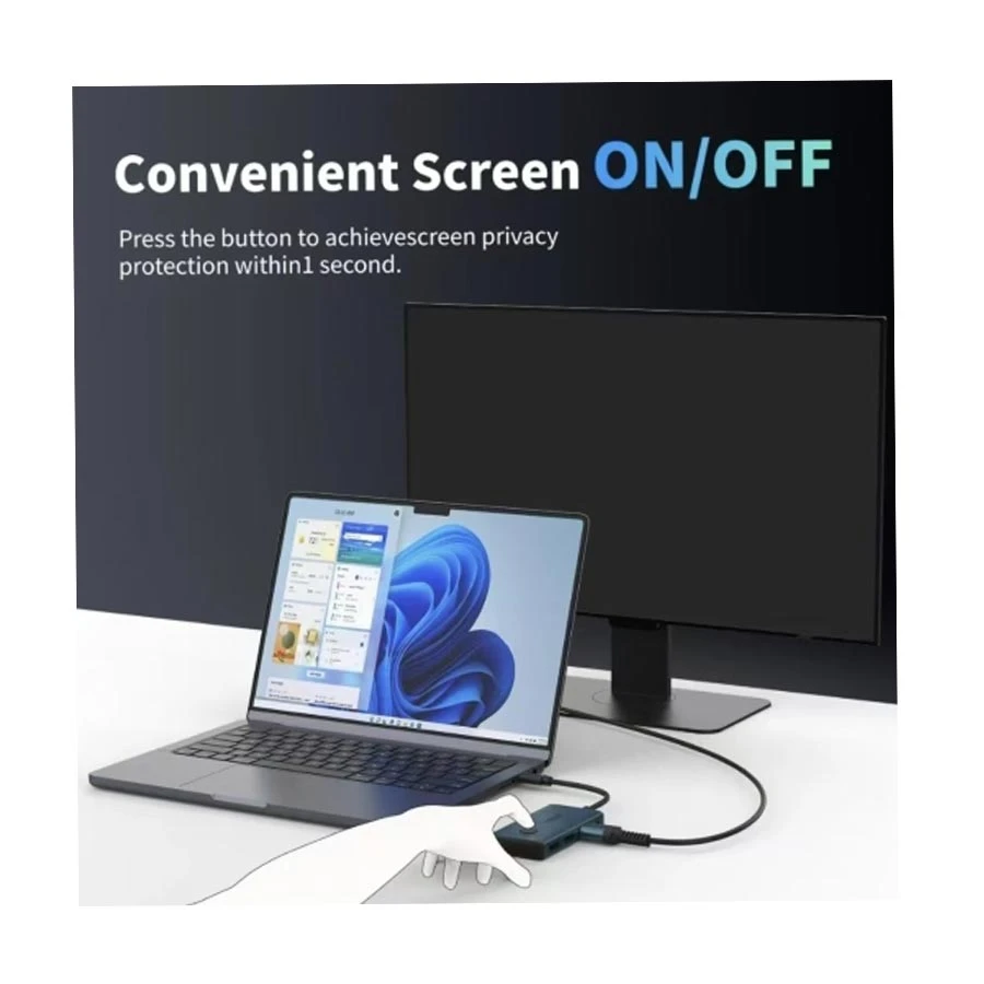 Onten OTN-DP935 DisplayPort Male to Triple DisplayPort MST Splitter Hub with Instant Screen-Off product view