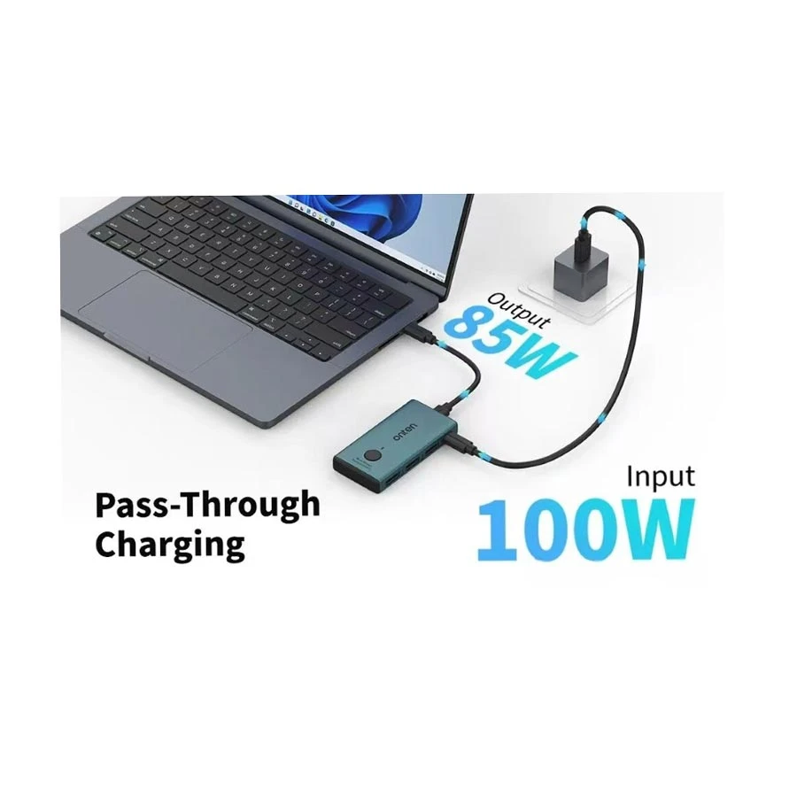 Onten OTN-DP935 DisplayPort Male to Triple DisplayPort MST Splitter Hub with Instant Screen-Off product view