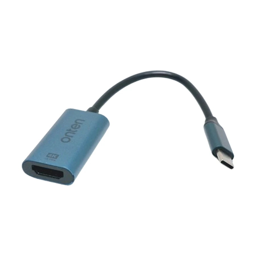 Onten OTN-UC951 USB Type-C Male to HDMI Female Crystal Teal Converter #OTN-UC951 (4K)