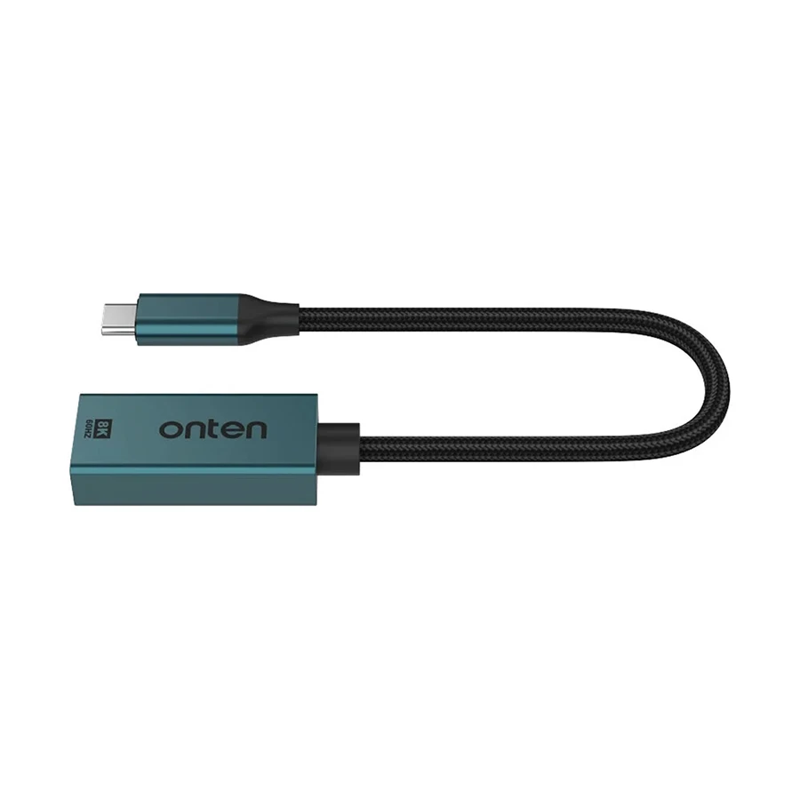 Onten OTN-UC953 USB Type-C Male to DisplayPort Female Crystal Teal Converter #OTN-UC953 (8K)