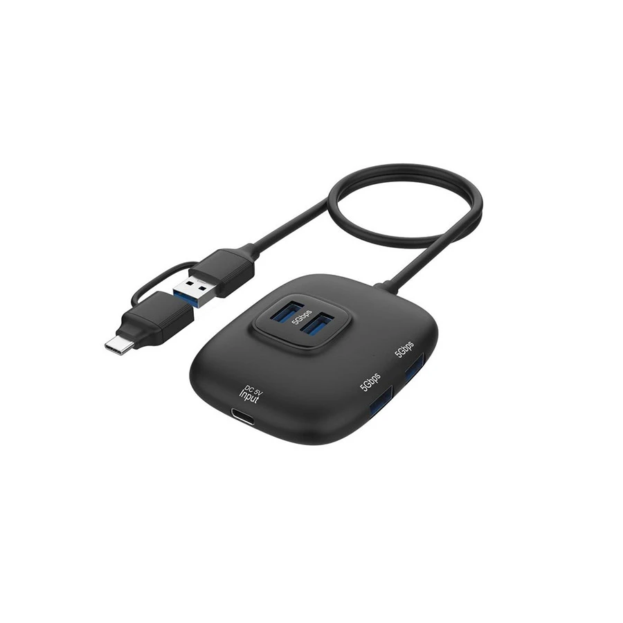 Onten OTN-UCA310 USB-C/USB Male to Quad USB Female Hub #OTN-UCA310