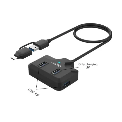 Onten OTN-UCA5310 4-in-2 USB Hub