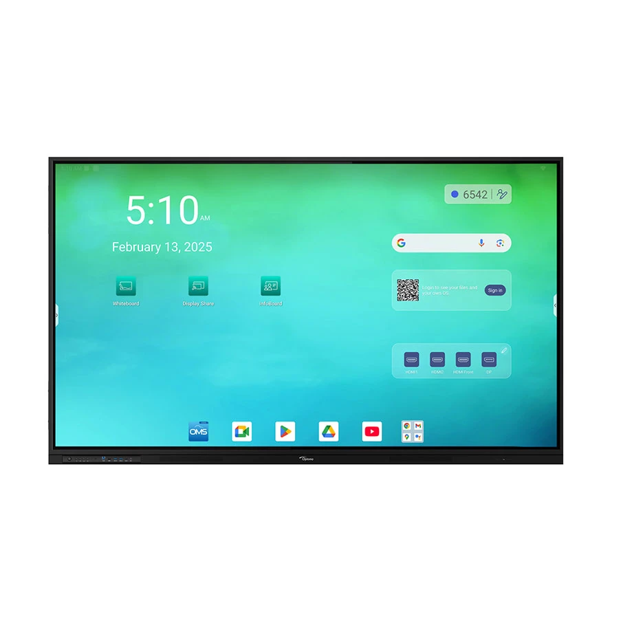 Optoma 3863RK-C2 86 Inch 8GB RAM 128GB ROM 4K UHD Android 14 Interactive Flat Panel Display