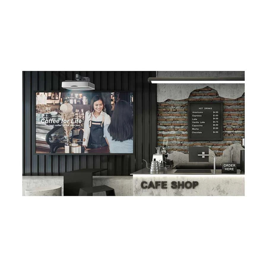 Optoma ZU500USTe (5000 Lumens) DLP WUXGA Ultra Short Throw Projector with Built-in speaker product view