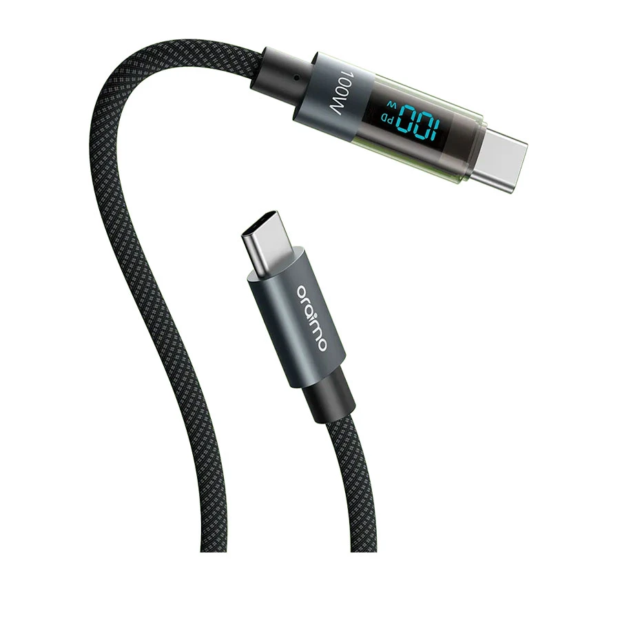 Oraimo DigiLine 100W Type-C Male to Male, 1.2 Meter, Charging & Data Cable