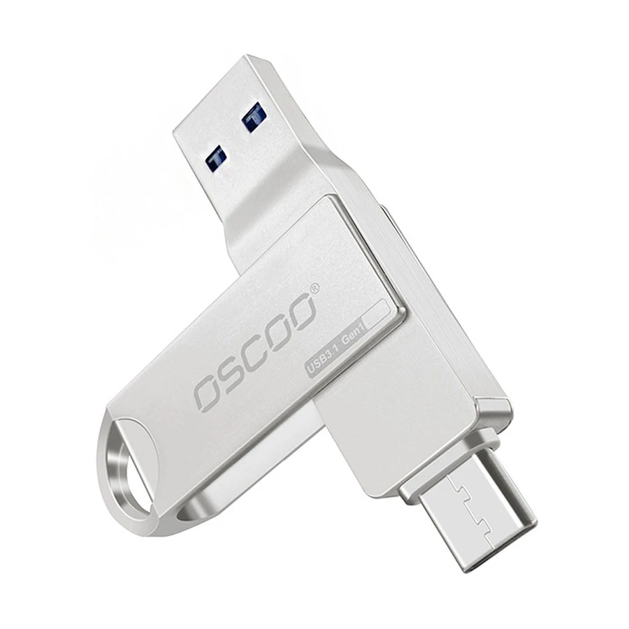 OSCOO CU002 128GB USB 3.1 Gen 1 & Type-C OTG Pen Drive