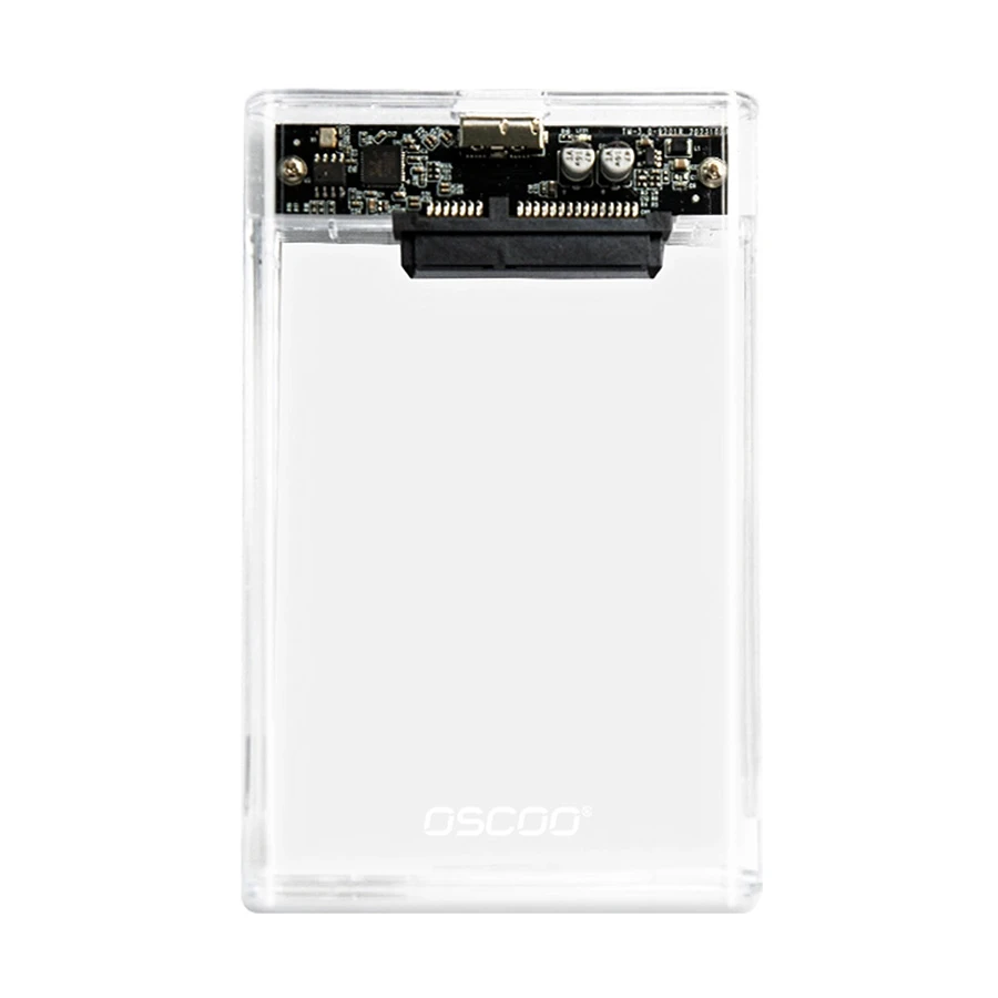 OSCOO HD1 2.5 Inch SATA Transparent HDD/SSD Enclosure