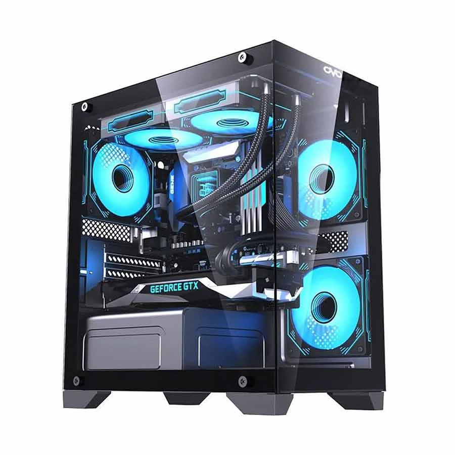 OVO Ice Cool T2B Acrylic Window ATX Mini Tower Gaming Desktop Case