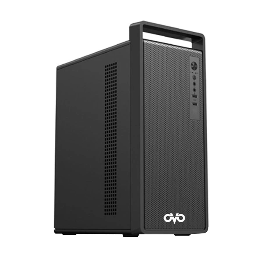 OVO M-260A-B Mini Tower Micro-ATX Desktop Case with Standard PSU