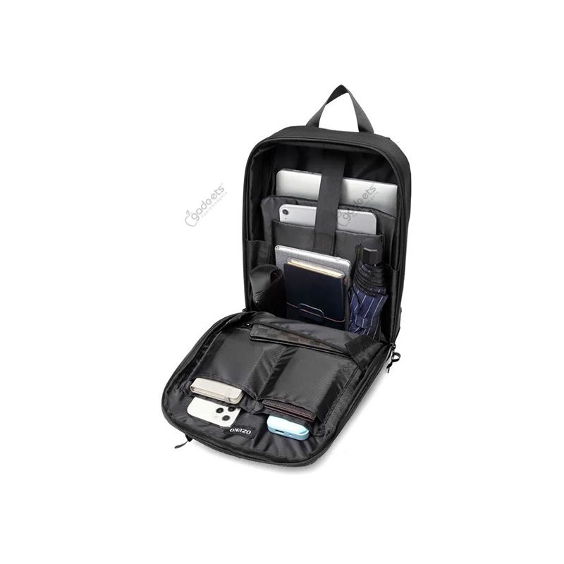 Ozuko 9474 Waterproof Bag For 15.6 Inch Laptop Backpacks - official view 2